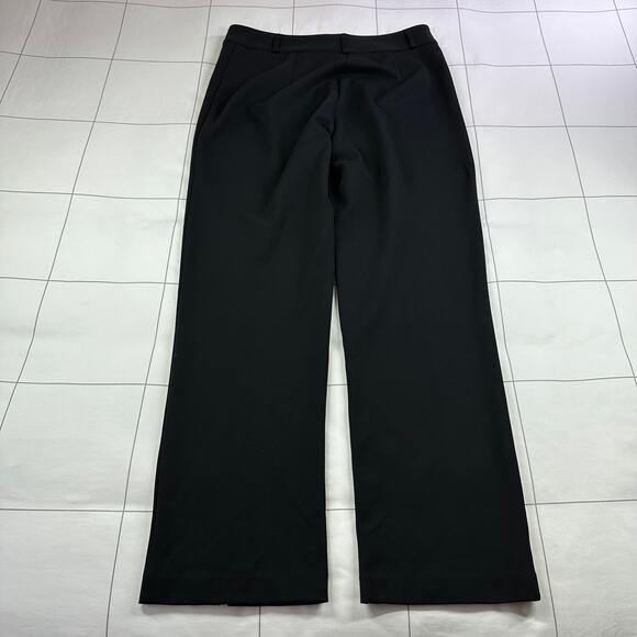 J. McLaughlin Dress Pants Womens 6 Black Deanne Front Slit Straight Leg Solid - Picture 3 of 12